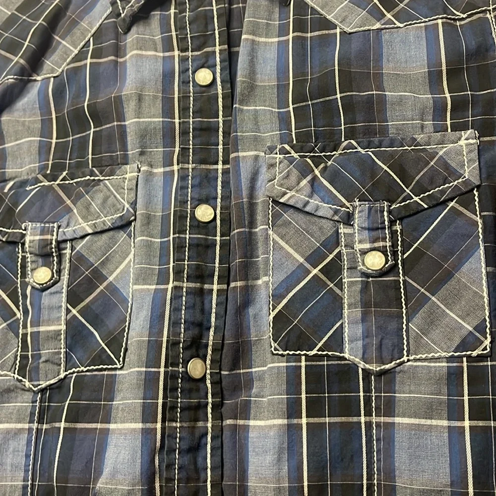 BKE 2pc slim fit pearl snap mens med - Picture 4 of 15